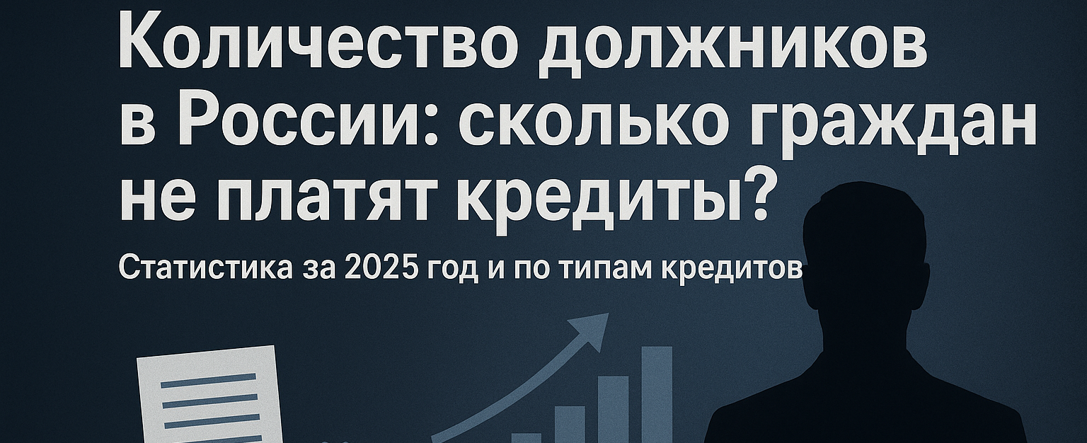 Количество должников в России: сколько граждан не платят кредиты? Статистика за 2025 год и по типам кредитов